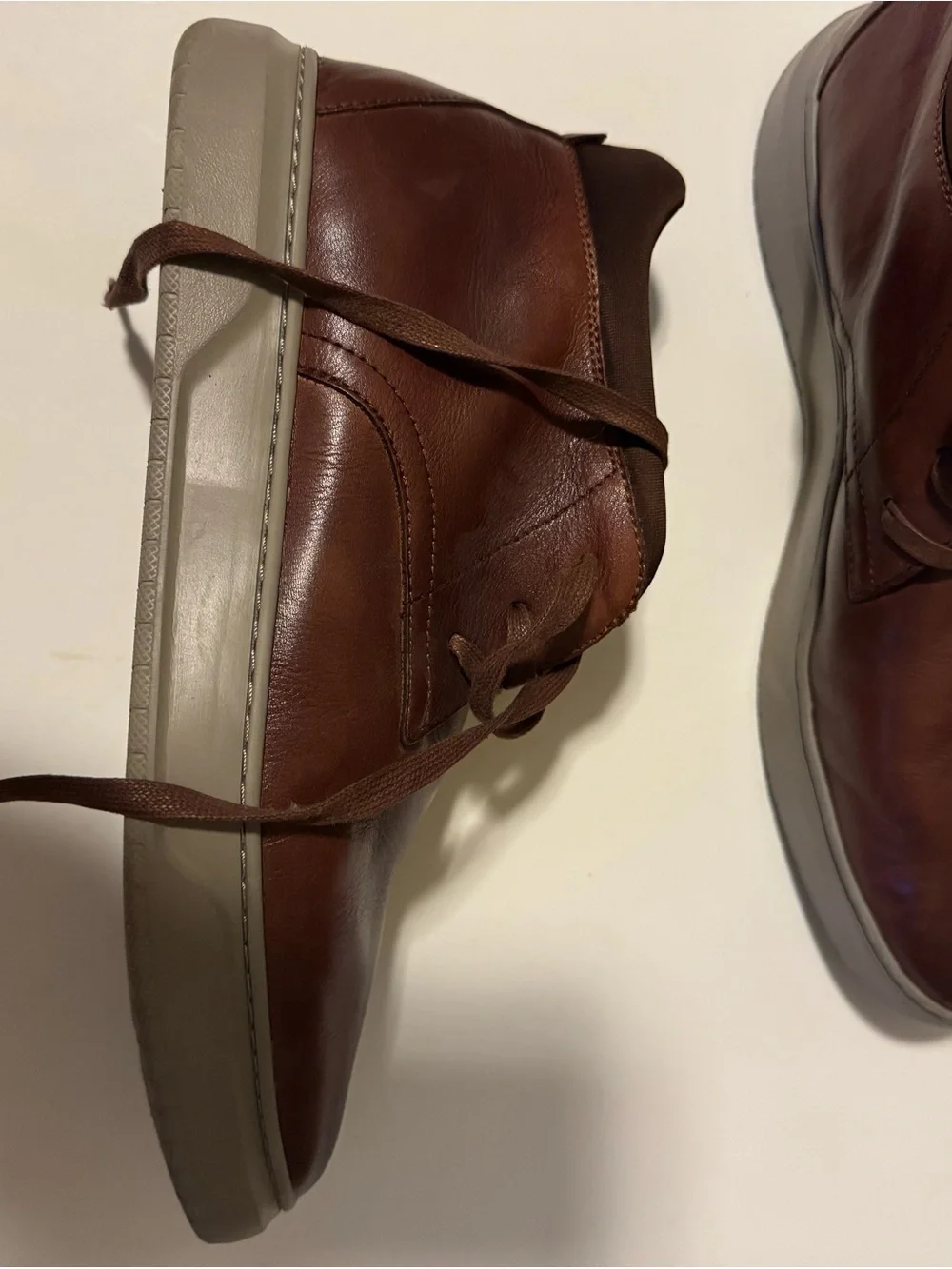 Florsheim Brown Chukka Leather Sneakers
